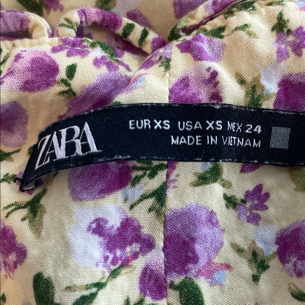 Zara Cream Floral Dress